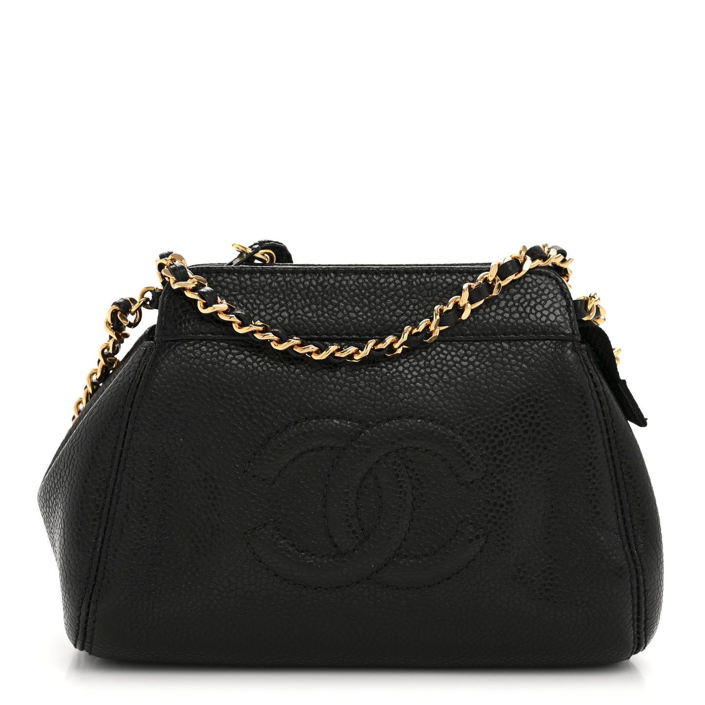 Caviar Timeless CC Mini Chain Bag Black