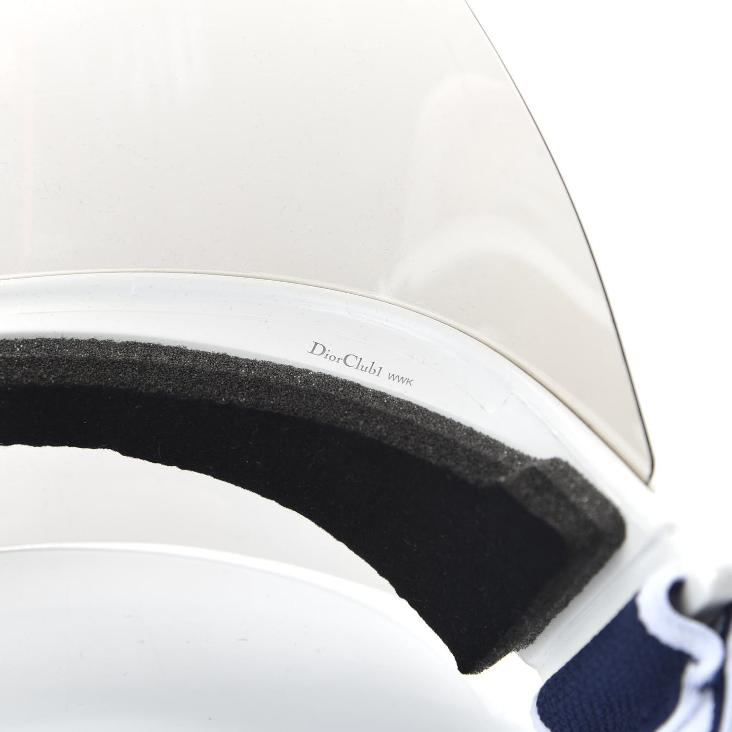 Mirrored DiorClub1 Sun Visor Silver
