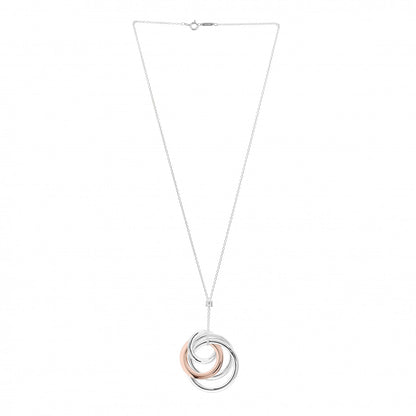 Tiffany Sterling Silver Rubedo 1837 Circles Pendant Necklace 3 of 4
