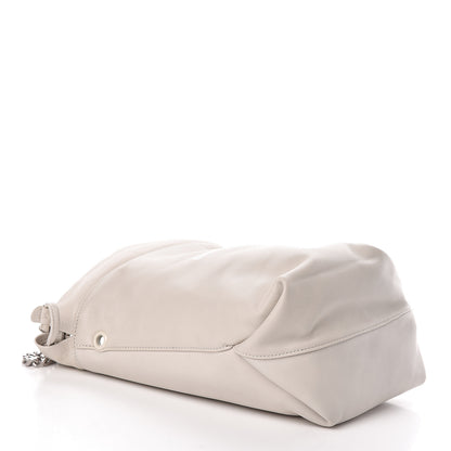 Saint Laurent Lambskin Small Teddy Bucket Bag White 5 of 11