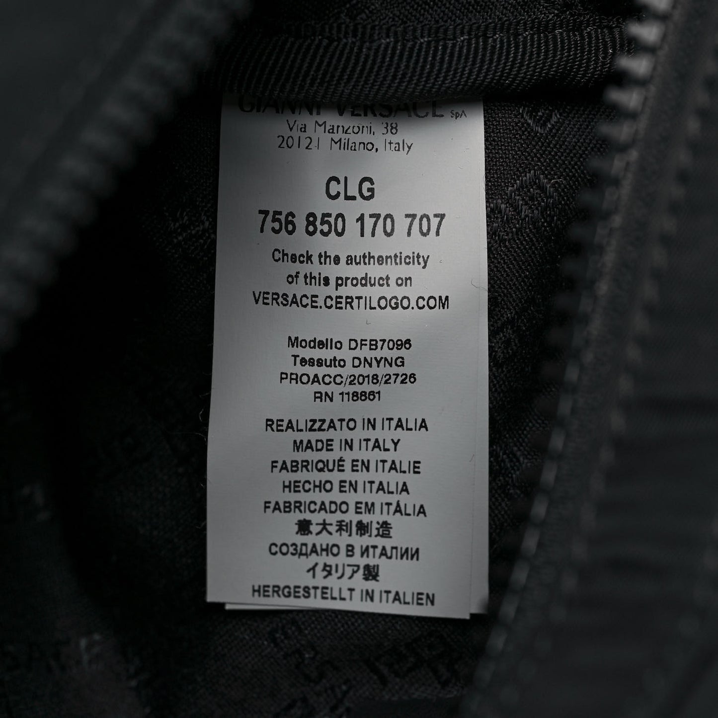 Nylon Palazzo Medusa Belt Bag Black