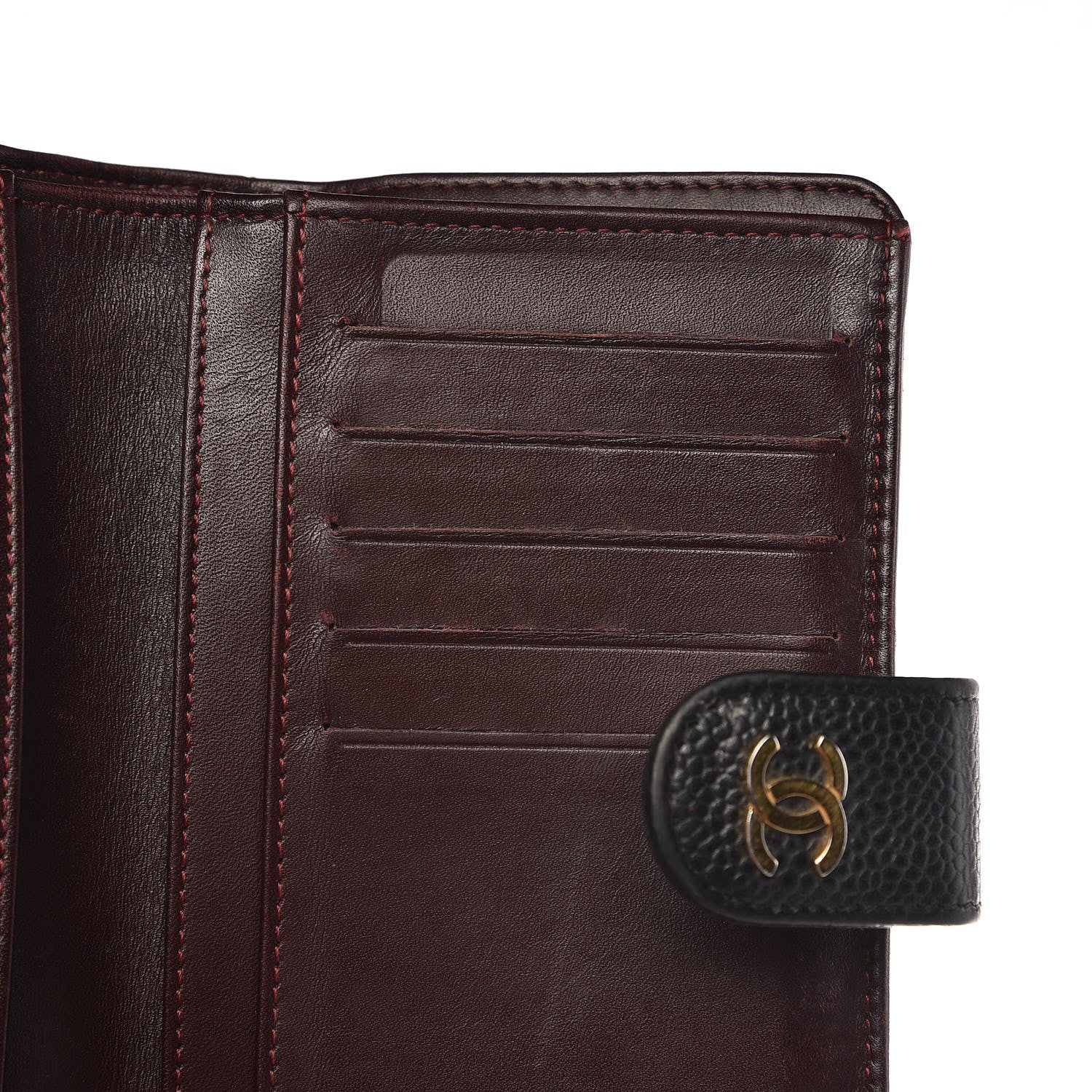 Chanel Caviar Quilted Zipped Pocket Wallet Black 11 of 15
