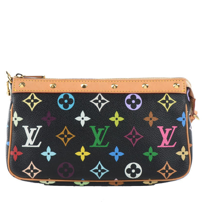 Louis Vuitton Monogram Multicolor Pochette Accessories Black 1 of 8