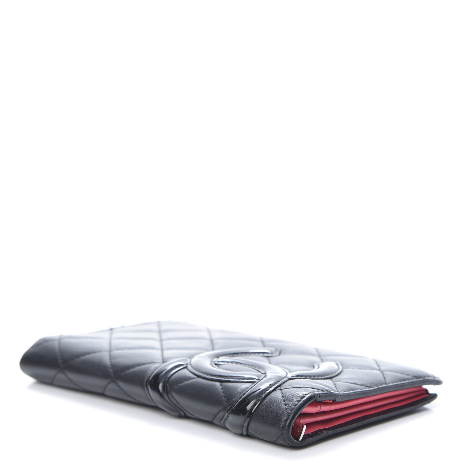 Chanel Calfskin Quilted Cambon Yen Wallet Black 4 of 10