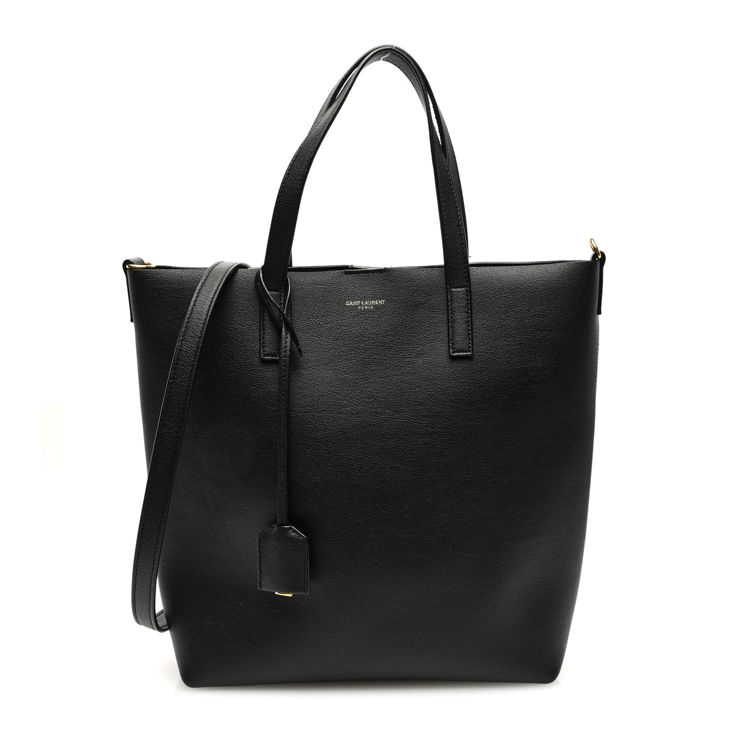 Calfskin North-South Shopping Tote Black