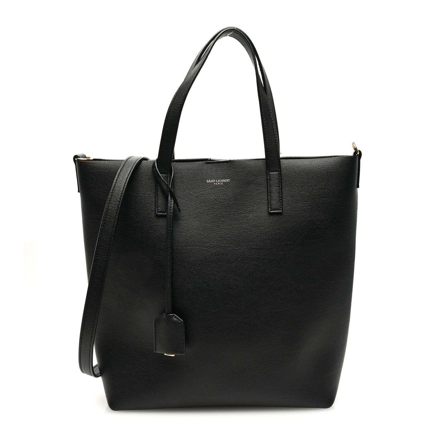 Saint Laurent Calfskin North-South Shopping Tote Black 1 of 10