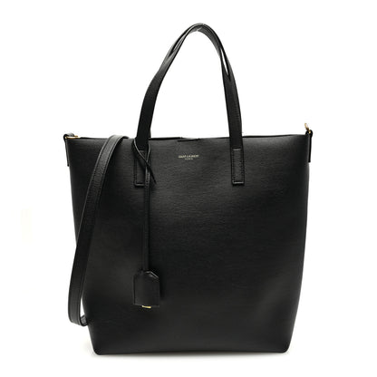 Saint Laurent Calfskin North-South Shopping Tote Black 1 of 10