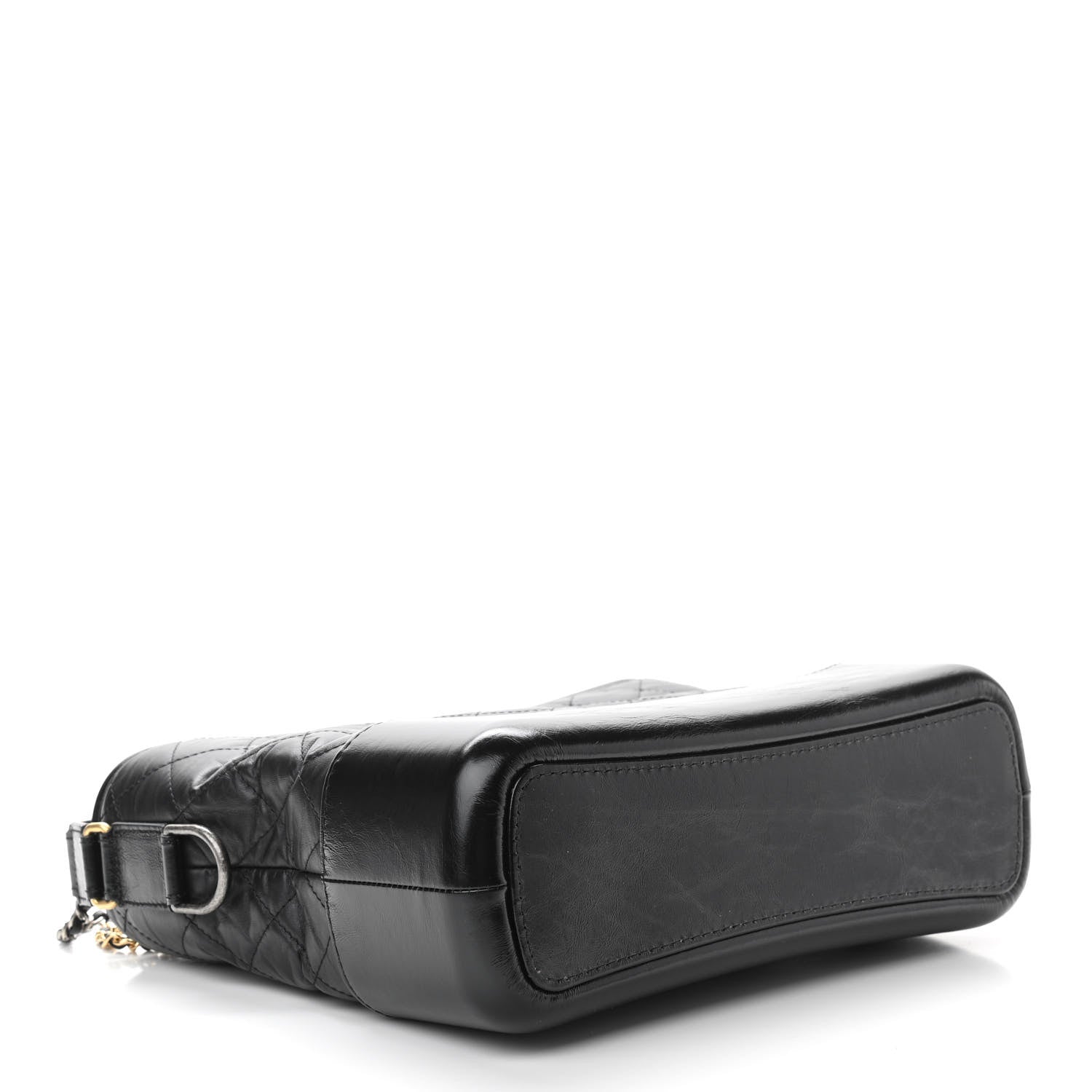 Chanel Aged Calfskin Quilted Medium Gabrielle Hobo Black 4 of 10