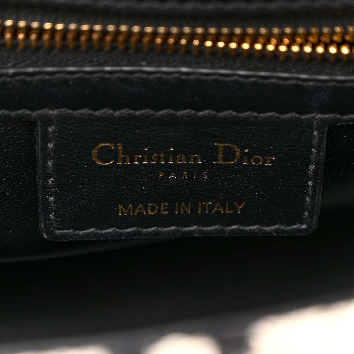 Christian Dior Technical Canvas Macro Houndstooth Medium Caro Bag Black White 6 of 11