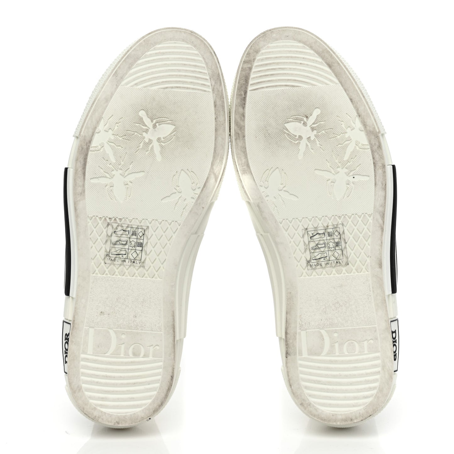 Technical Canvas Oblique Mens B23 High Top Sneakers 37 White