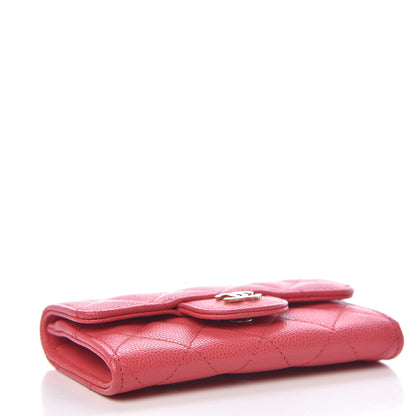 Chanel Caviar Quilted Flap Card Holder Pink 4 of 8