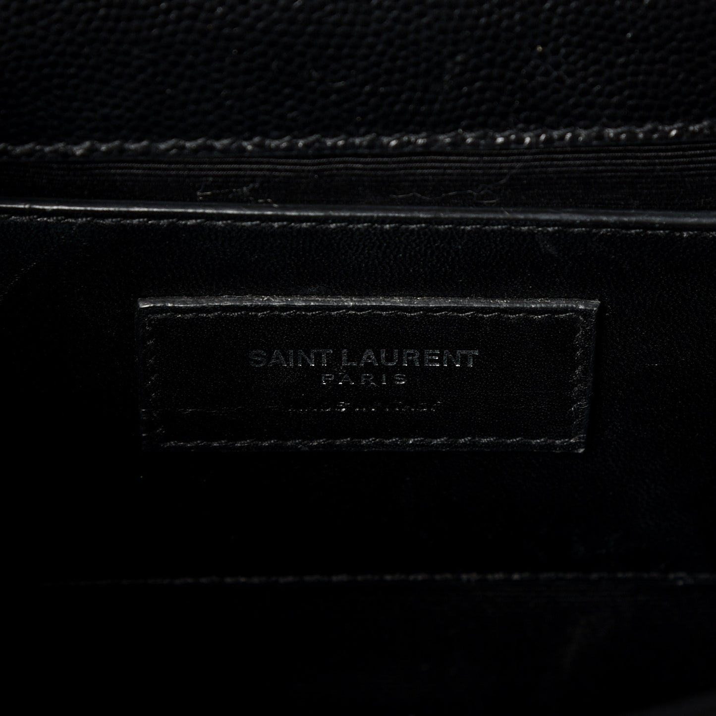 Grain De Poudre Medium Classic Monogram Kate Satchel Black