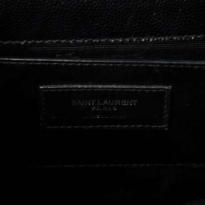Saint Laurent Grain De Poudre Medium Classic Monogram Kate Satchel Black 7 of 11