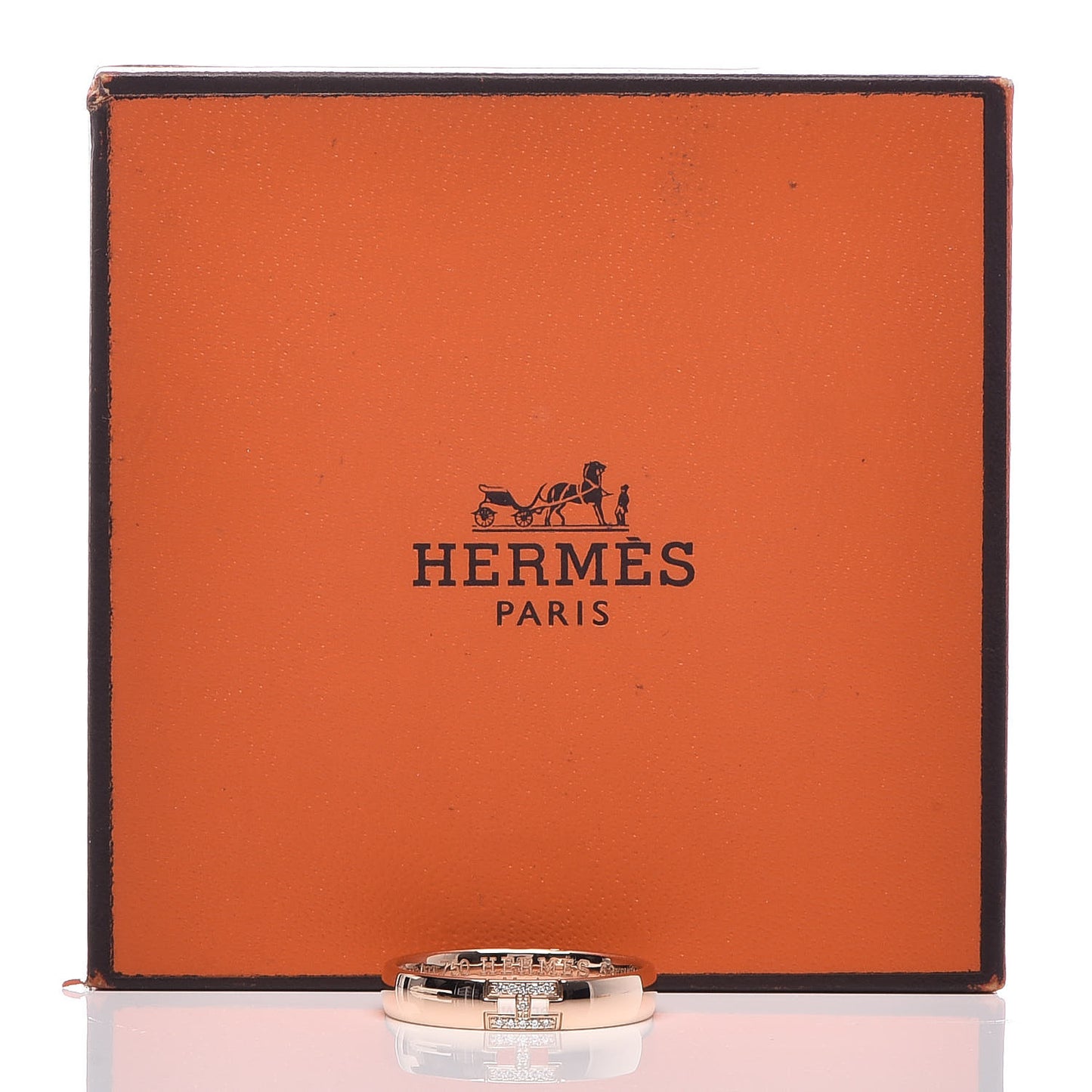 18K Rose Gold Diamond Ever Herakles Wedding Band Ring 53 6.25