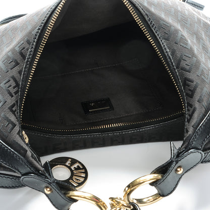Fendi Zucchino Cuoio Chef Hobo Black 5 of 7