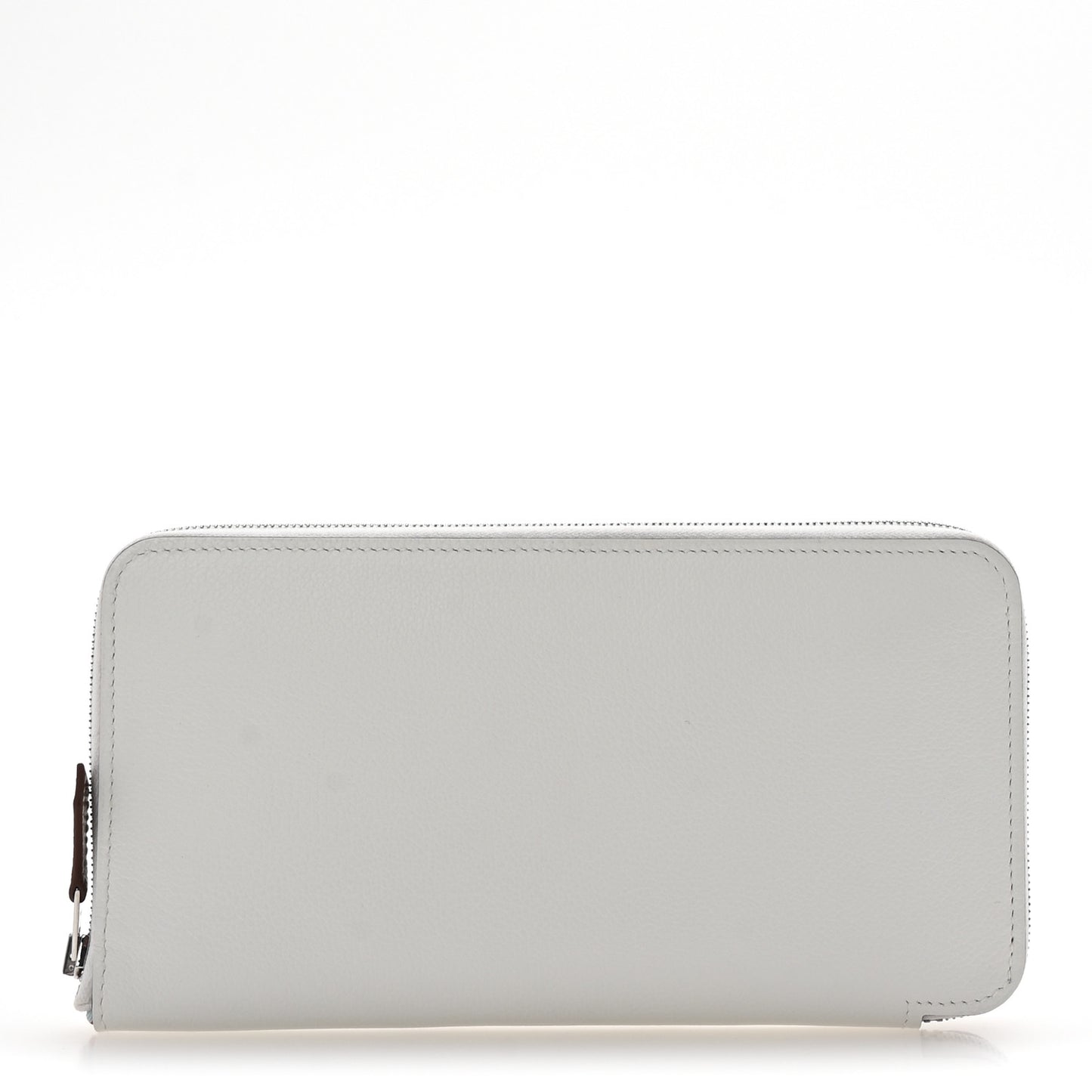 Evercolor Barenia Silk'In Wallet New White Capucine Bleu Zephyr