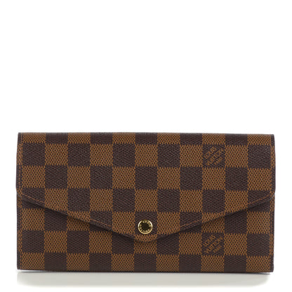 Louis Vuitton Damier Ebene Sarah Wallet NM 1 of 3