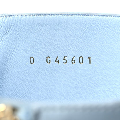 Chanel Lambskin Cap Toe High Boots 39 Light Blue Black 9 of 11