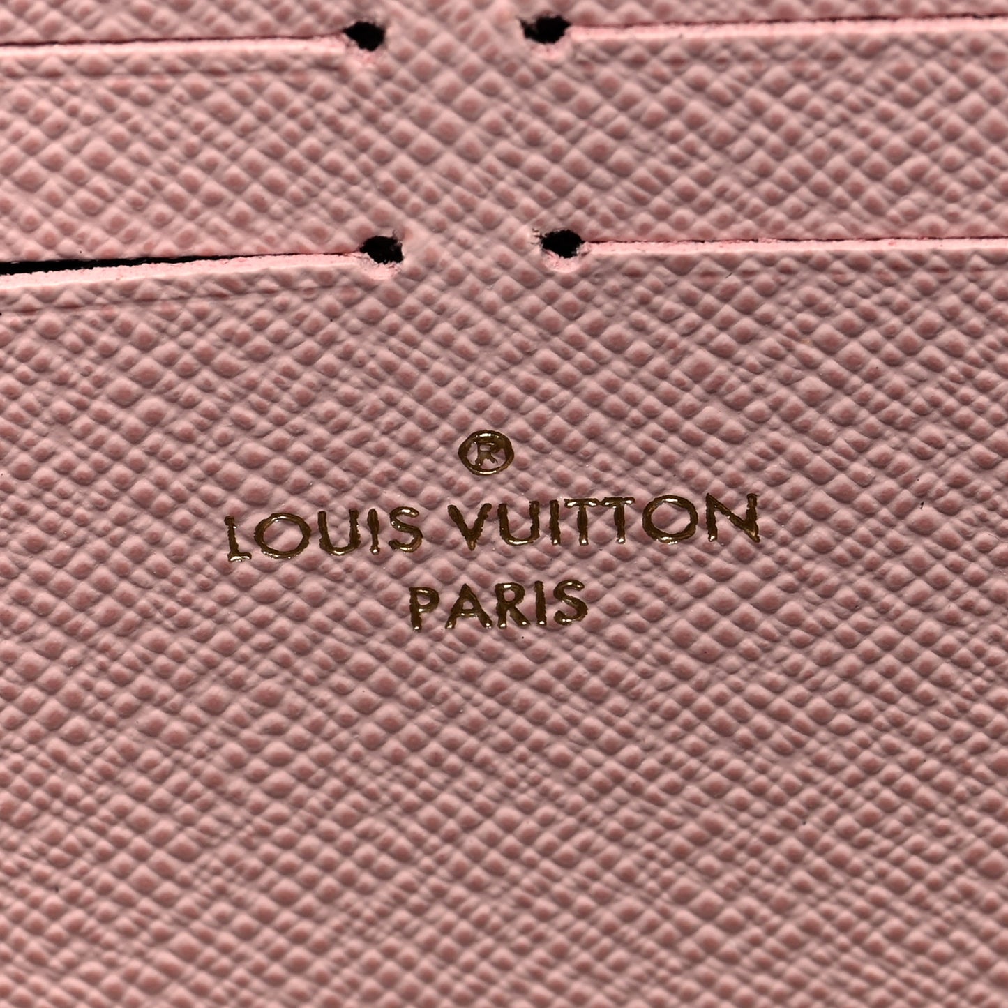 Monogram Clemence Wallet Rose Ballerine