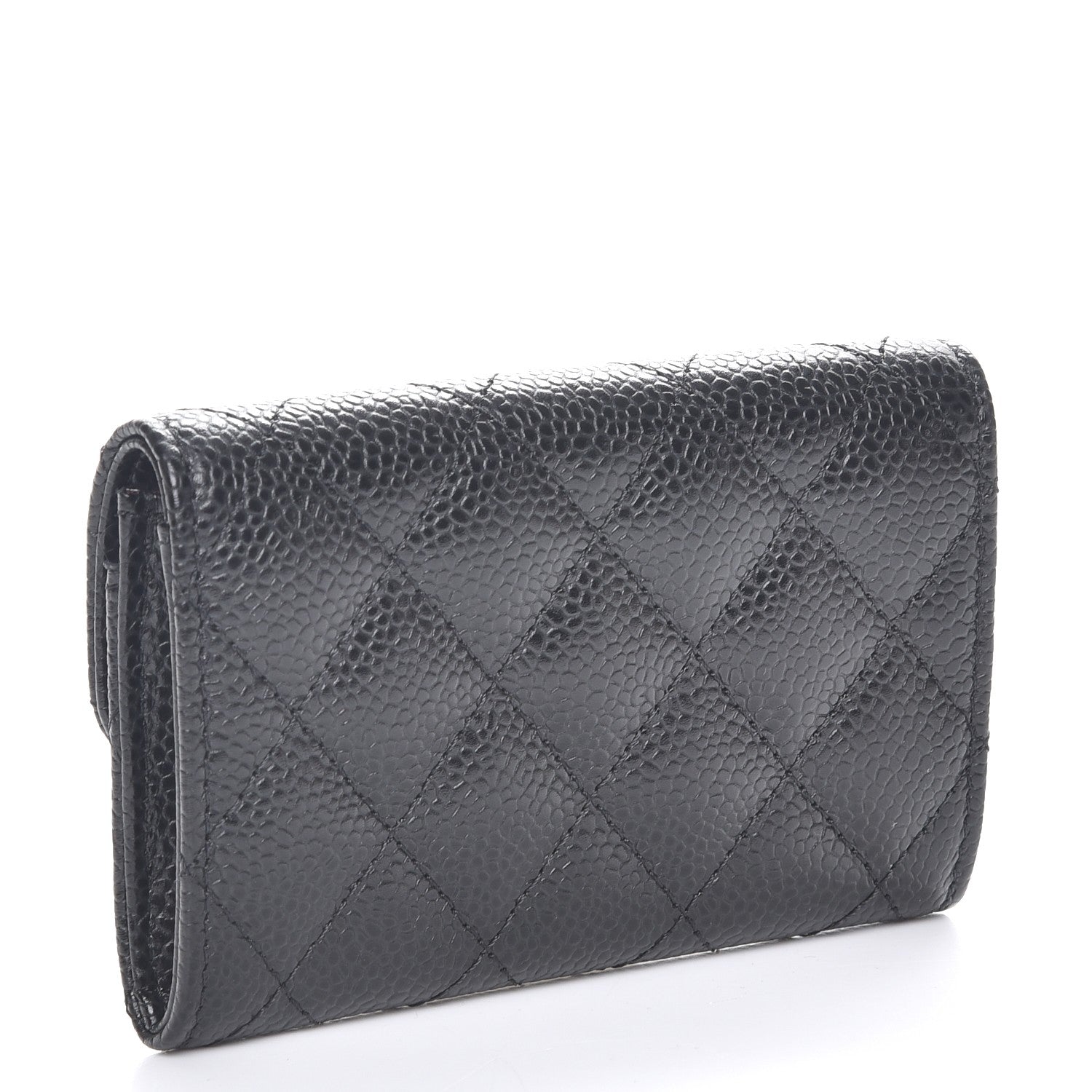 Chanel Caviar Quilted Flap Card Holder Black 3 of 8