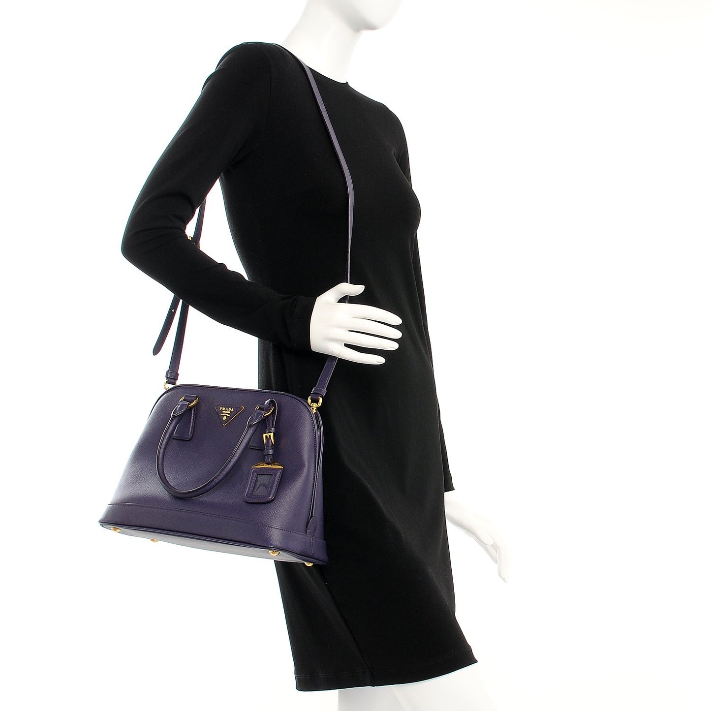 Saffiano Lux Open Promenade Tote Viola