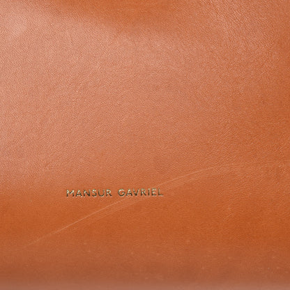 Mansur Gavriel Vegetable Tanned Calfskin Bucket Bag Cammello Azzurro 7 of 15