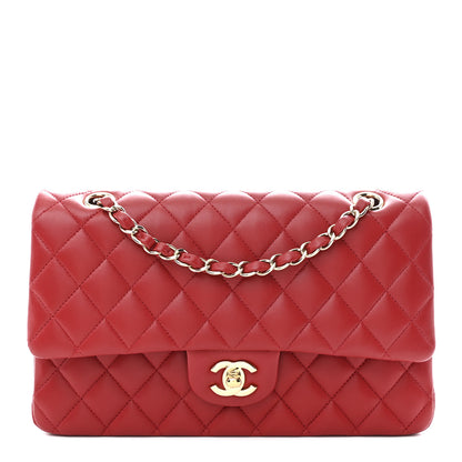 Chanel Lambskin Quilted Medium Double Flap Red 1 of 10