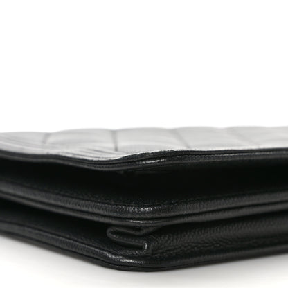 Chanel Caviar Quilted Boy Wallet On Chain WOC So Black 9 of 13