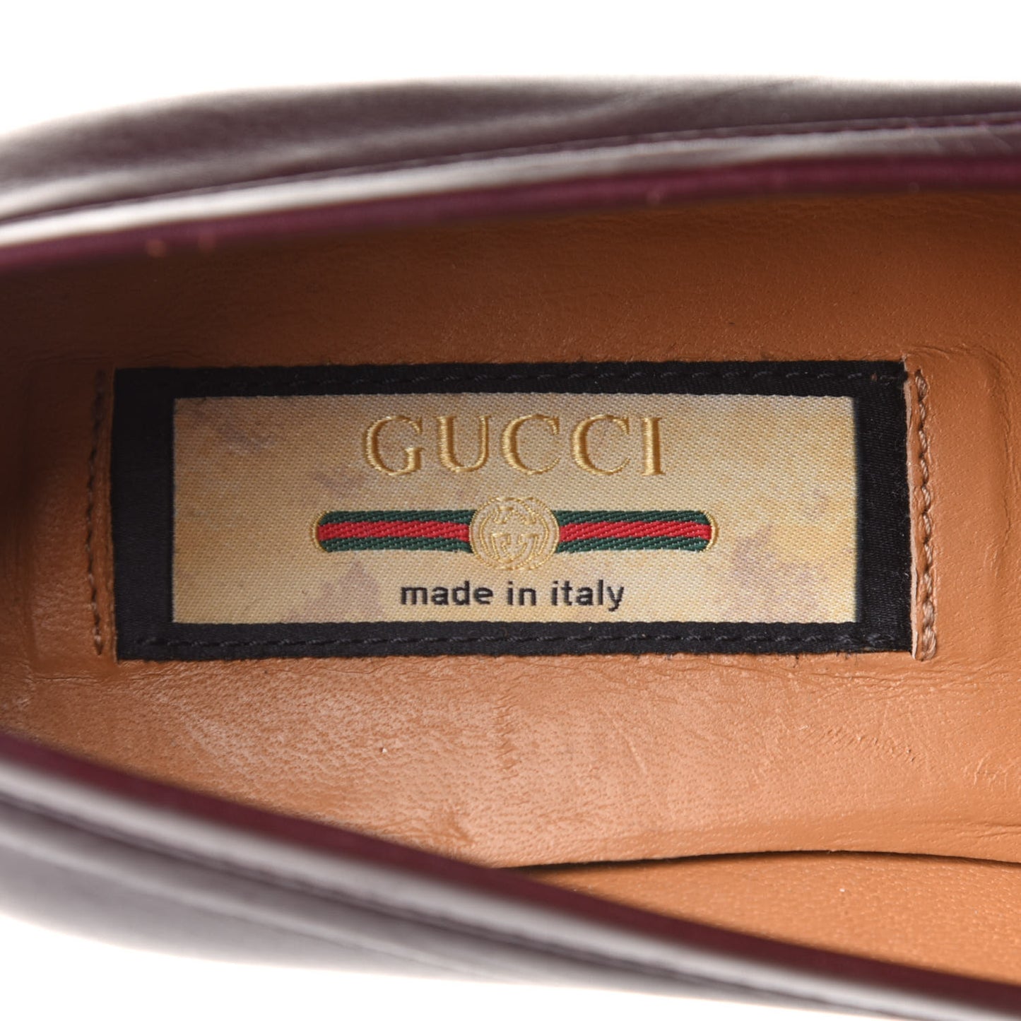 Calfskin Web Interlocking G Tassel Loafers 35.5 Ruby Bordeaux
