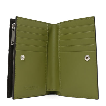 Bottega Veneta Nappa Intrecciato Bifold Zip Wallet Shadow Olive Oil 5 of 7