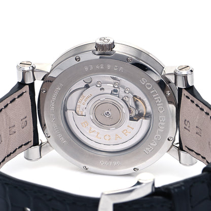 Bulgari Stainless Steel Alligator 42mm Sotirio Retrograde Date Automatic Watch 4 of 4