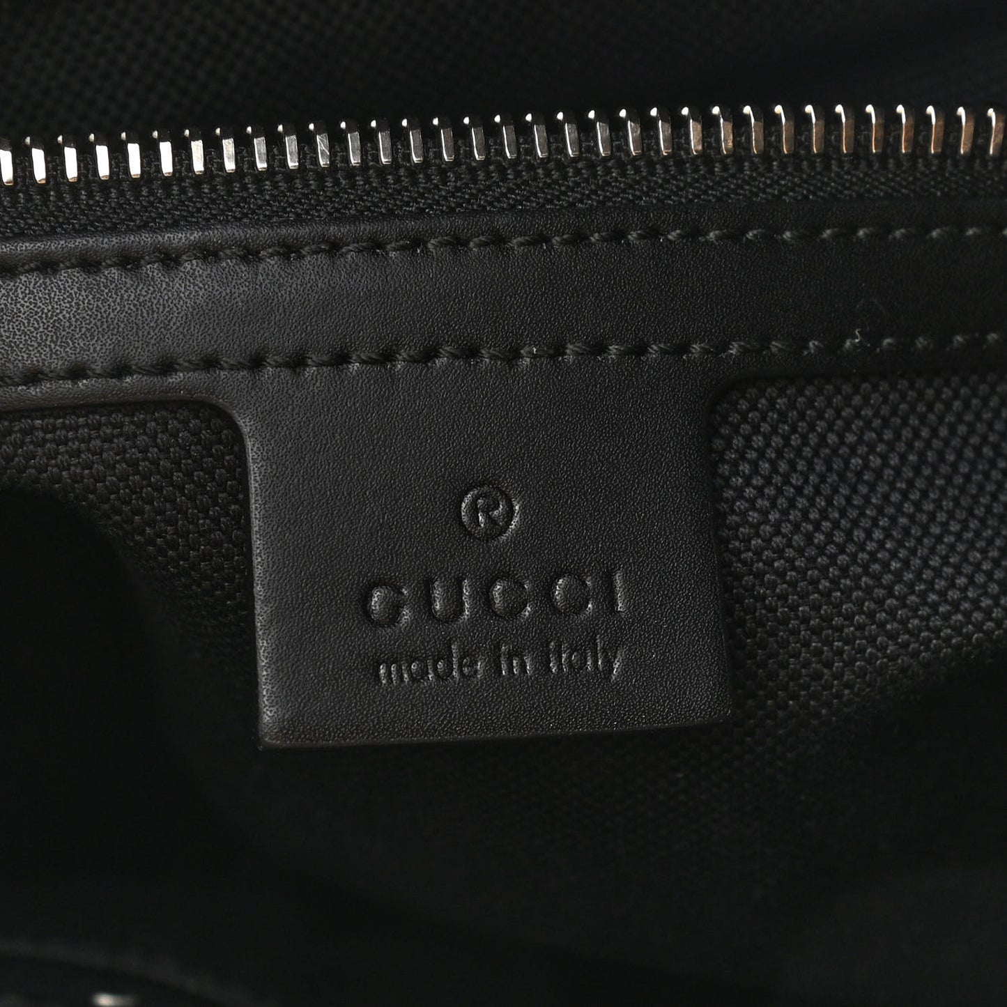 GG Supreme Monogram Appia Calfskin Web Flat Messenger Bag Black Grey