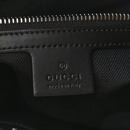 Gucci GG Supreme Monogram Appia Calfskin Web Flat Messenger Bag Black Grey 6 of 11