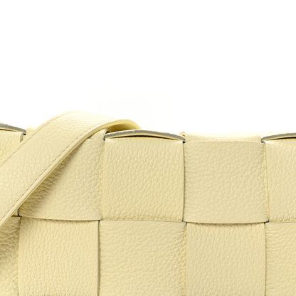 Bottega Veneta Grained Calfskin Maxi Intrecciato Cassette Crossbody Bag Ice Cream 7 of 9