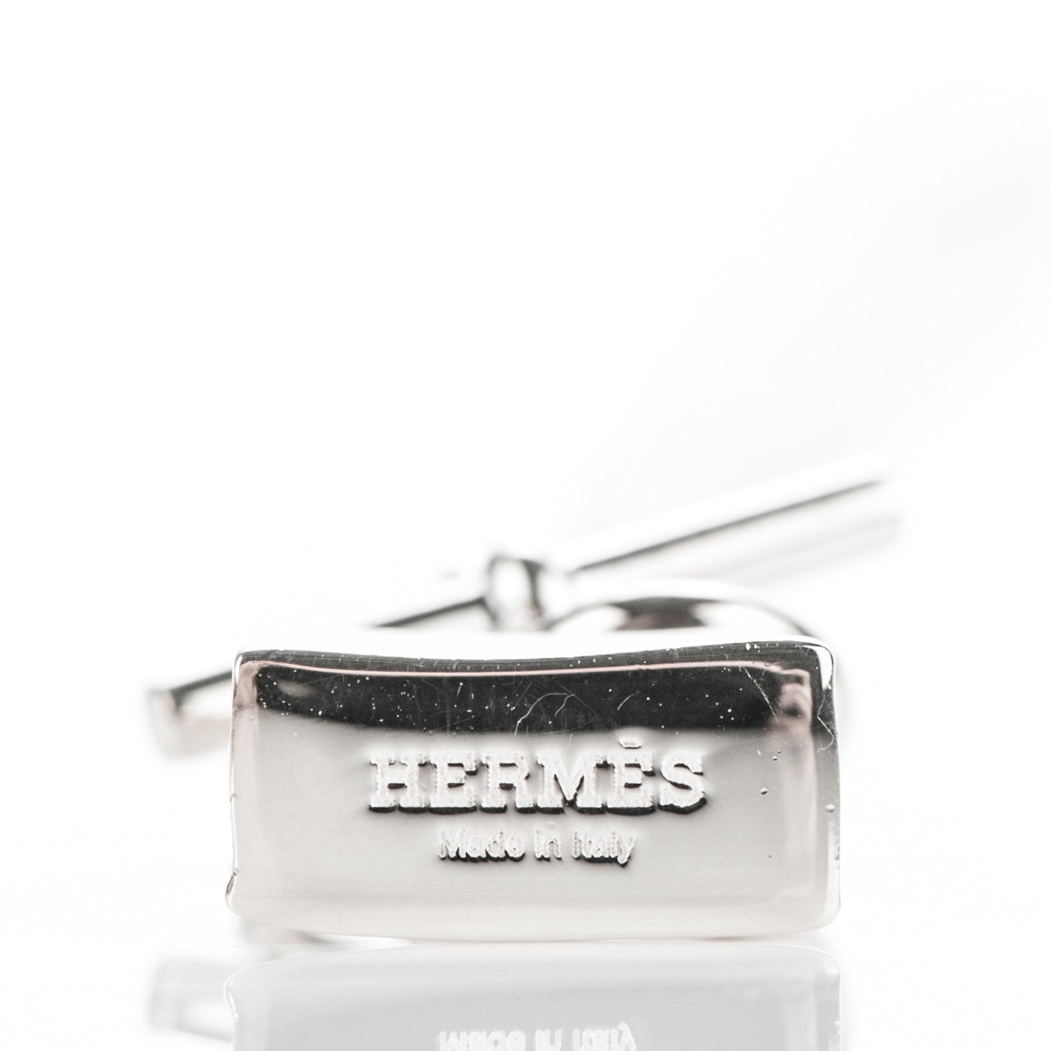 Hermes Sterling Silver Birkin Amulette Pendant Necklace 4 of 5
