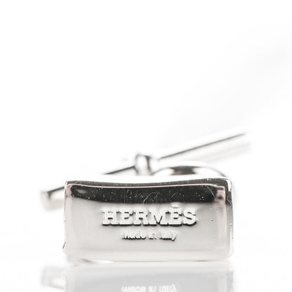 Hermes Sterling Silver Birkin Amulette Pendant Necklace 4 of 5