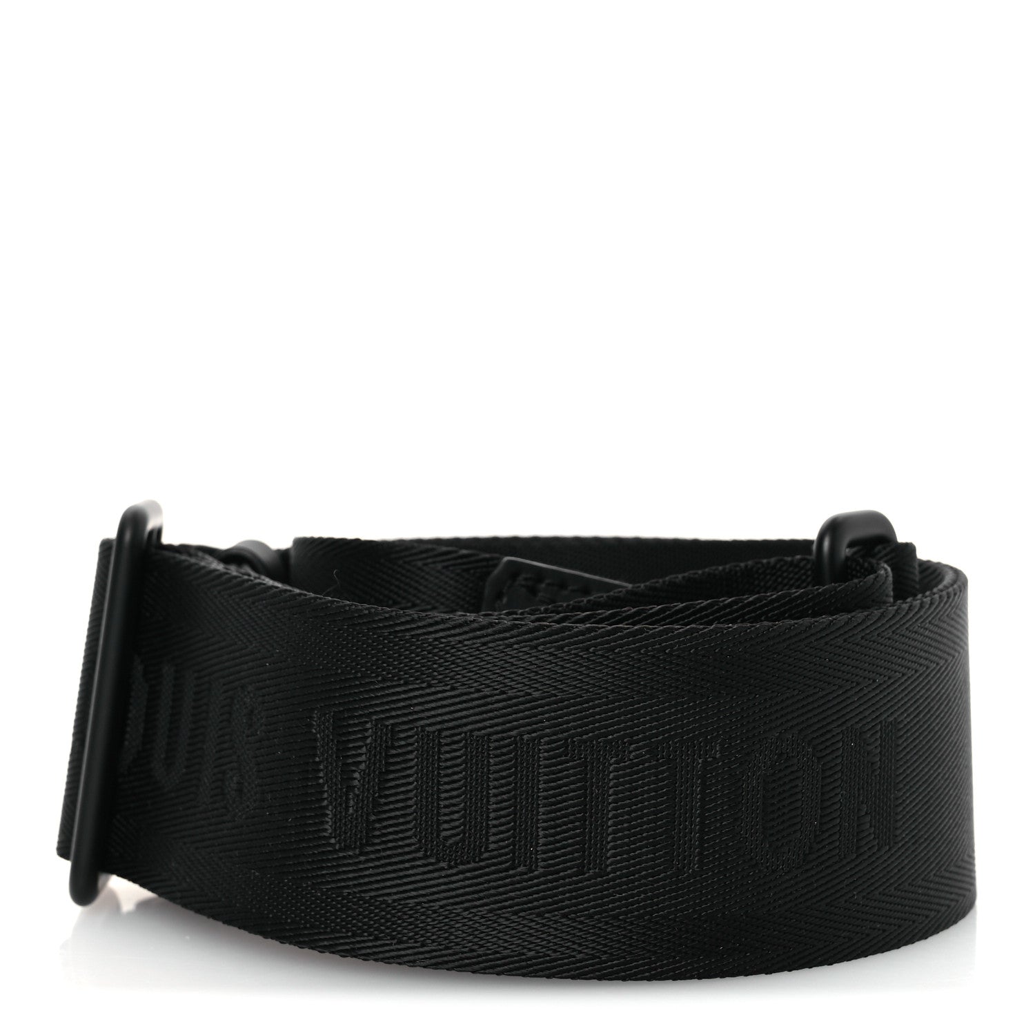 Louis Vuitton Jacquard Canvas Keepall Bandouliere Adjustable Shoulder Strap Black 2 of 3