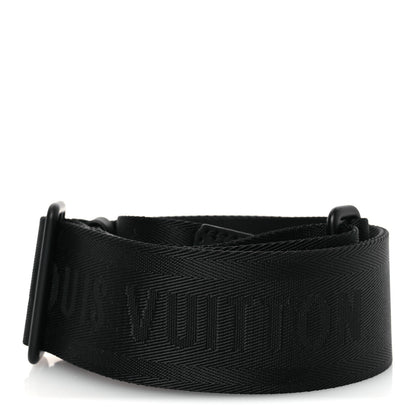 Louis Vuitton Jacquard Canvas Keepall Bandouliere Adjustable Shoulder Strap Black 2 of 3