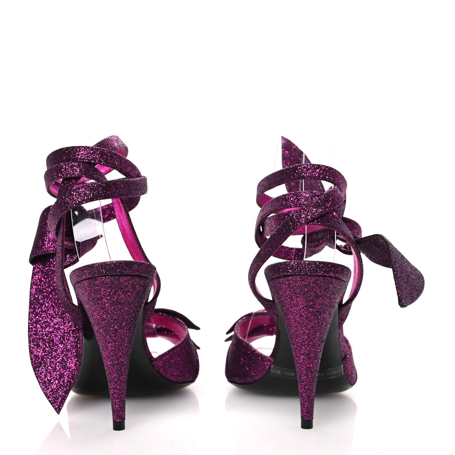 Saint Laurent Bright Hasar Kiki 100 Ankle Strap Sandals 36.5 Fucxia 6 of 13