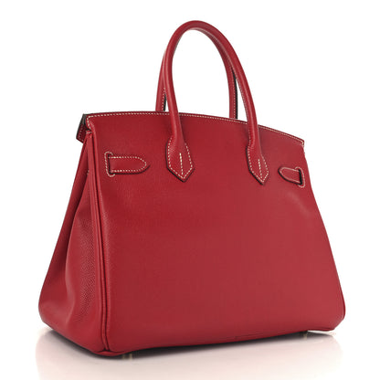 Hermes Epsom Candy Birkin 30 Rouge Casaque Bleu Thalassa 3 of 15