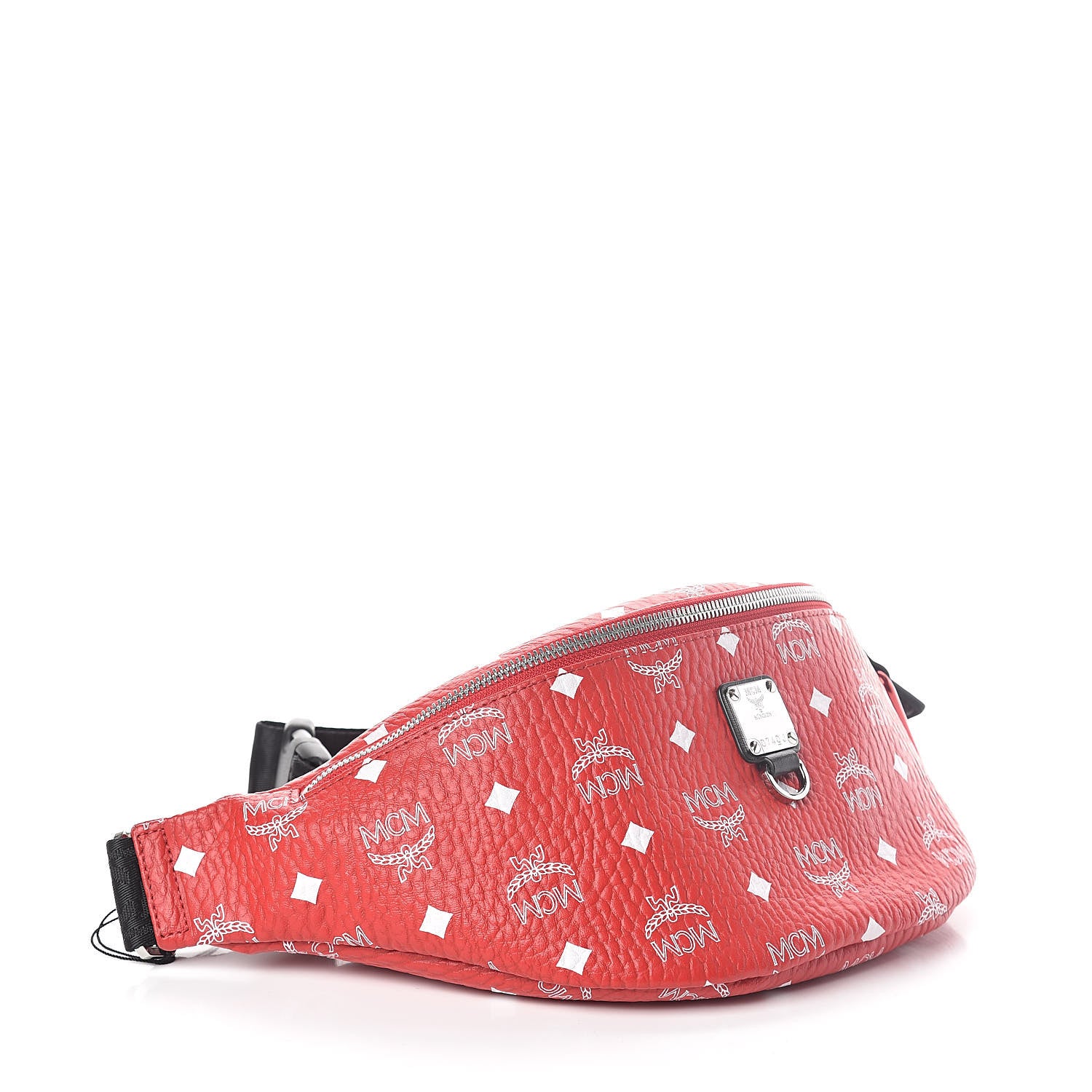 MCM Visetos Large Fursten Belt Bag Red 4 of 9