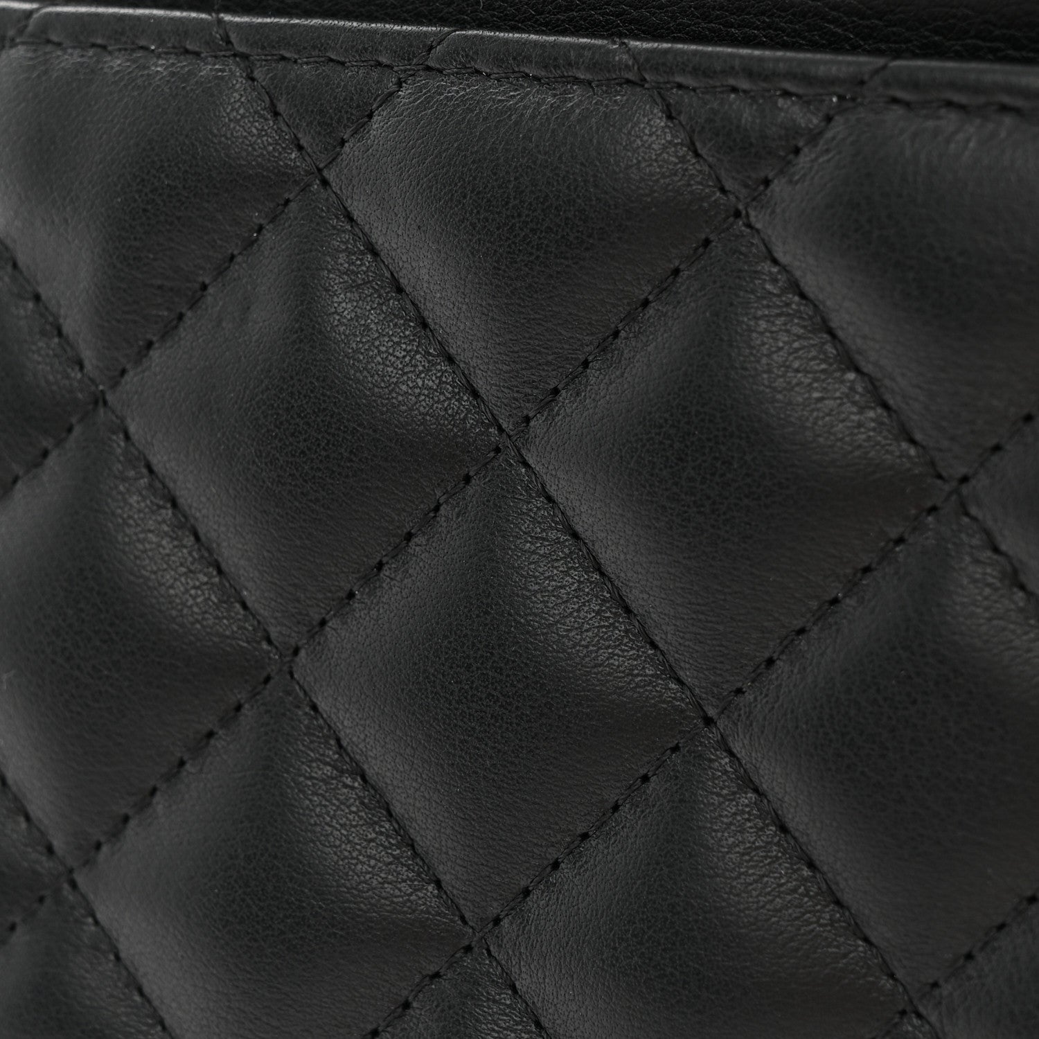 Chanel Lambskin Quilted Boy Wallet On Chain WOC Black 14 of 15
