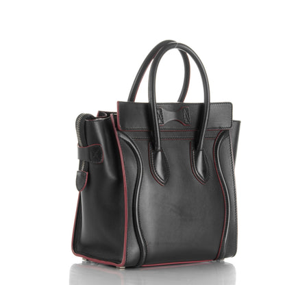 Celine Smooth Calfskin Micro Luggage Black 3 of 7