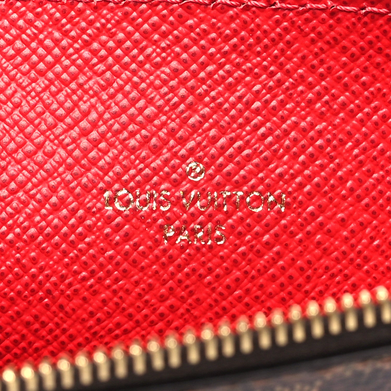 Louis Vuitton Damier Ebene Felicie Chain Wallet Zippered Insert 6 of 9