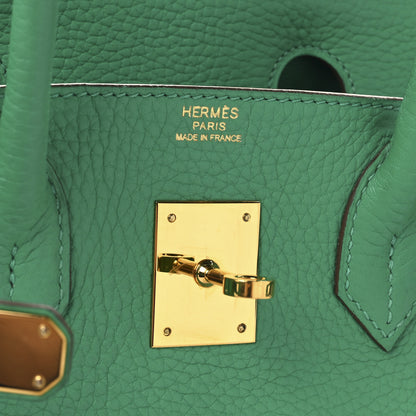Hermes Taurillon Clemence Birkin 30 Menthe 6 of 12