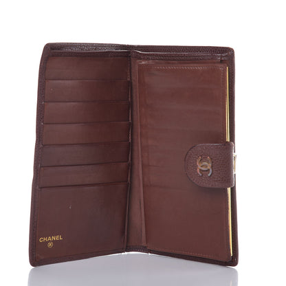 Chanel Caviar Stitched French Wallet Brown 5 of 18