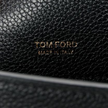 Tom Ford Grained Calfskin Mini T Clasp Tara Crossbody Bag Black 6 of 9
