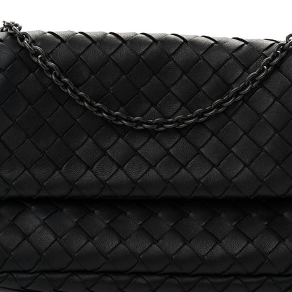 Bottega Veneta Nappa Intrecciato Mini Chain Messenger Black 8 of 10