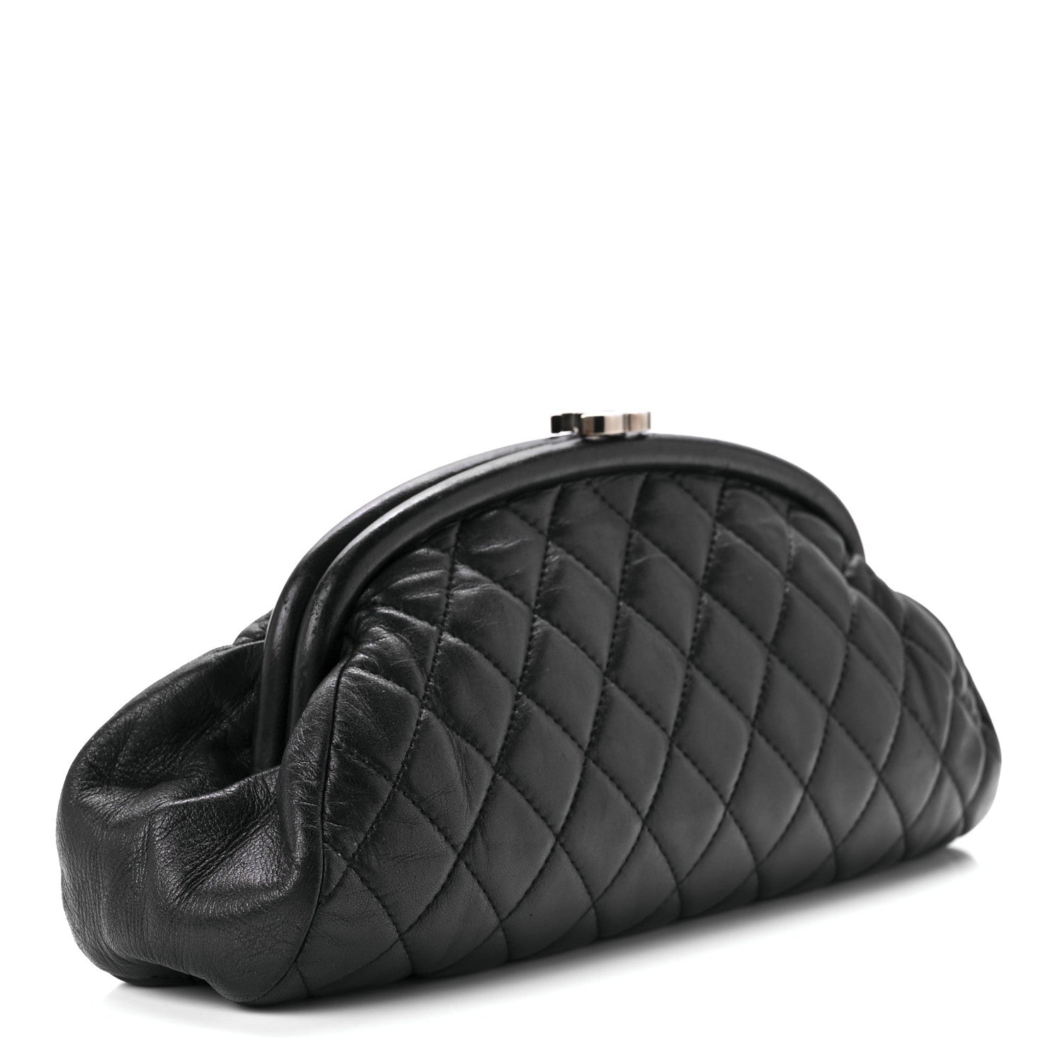Chanel Lambskin Quilted Timeless Clutch Black 3 of 9