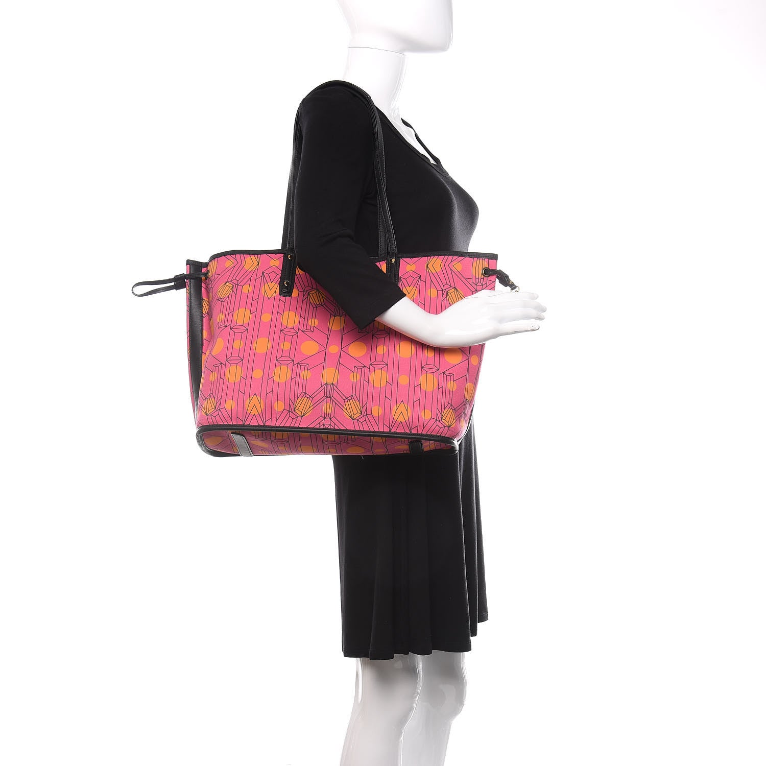 MCM Visetos Medium Liz Reversible Shopper Tote Pink 2 of 15